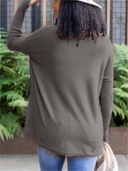 💥LONG SLEEVE THUMBHOLE SWEATER POCKET TUNIC💥