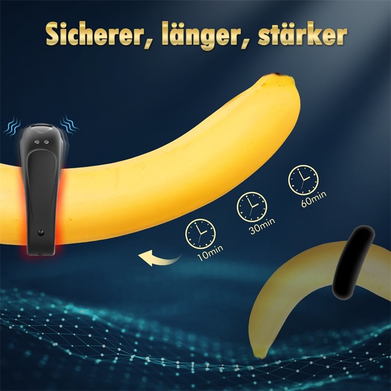 🔥2024 Latest Explosion 💥 - Adjustable Vibration Silicone Delay Ring - Suitable for harder erection & delay ejaculation & enjoy intense orgasms-PLAWLTD