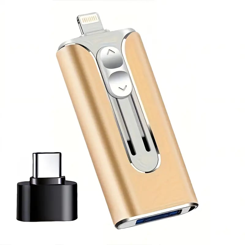 32~256GB Micro USB + 8 Pin + USB 3.0 4 in 1 Mobile Phone Computer U-Disk-PLAWLTD