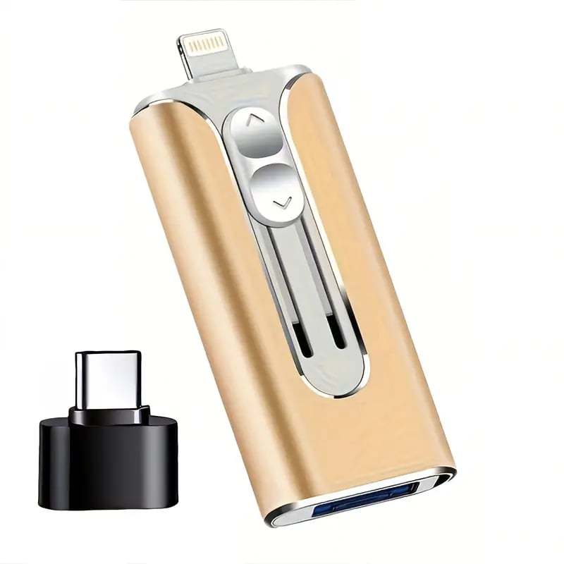 32~256GB Micro USB + 8 Pin + USB 3.0 4 in 1 Mobile Phone Computer U-Disk-PLAWLTD