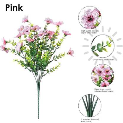 Rain & Sun Proof British Blooms - UV GuardTM Fade-Free Colourful Artificial Flower-PLAWLTD