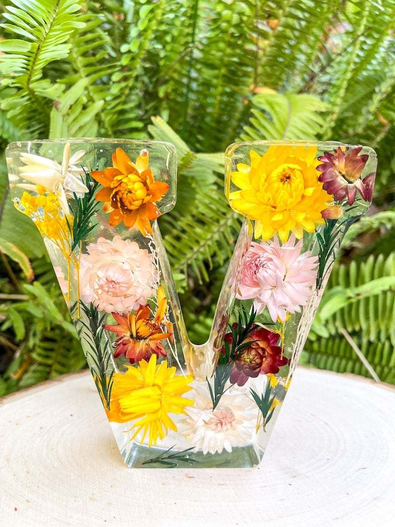 🎁Special commemoration -💟Limited Handmade 100pcs🌸Flowers Resin Night Light-PLAWLTD