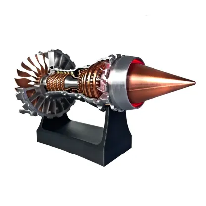 🎁1/25 Simulation Aircraft Turbojet Engine Rotatable Model-PLAWLTD