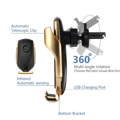 🎁2025 New Year Sale 49% OFF🔥15W Infrared Auto-sensing Wireless Fast Charging Car