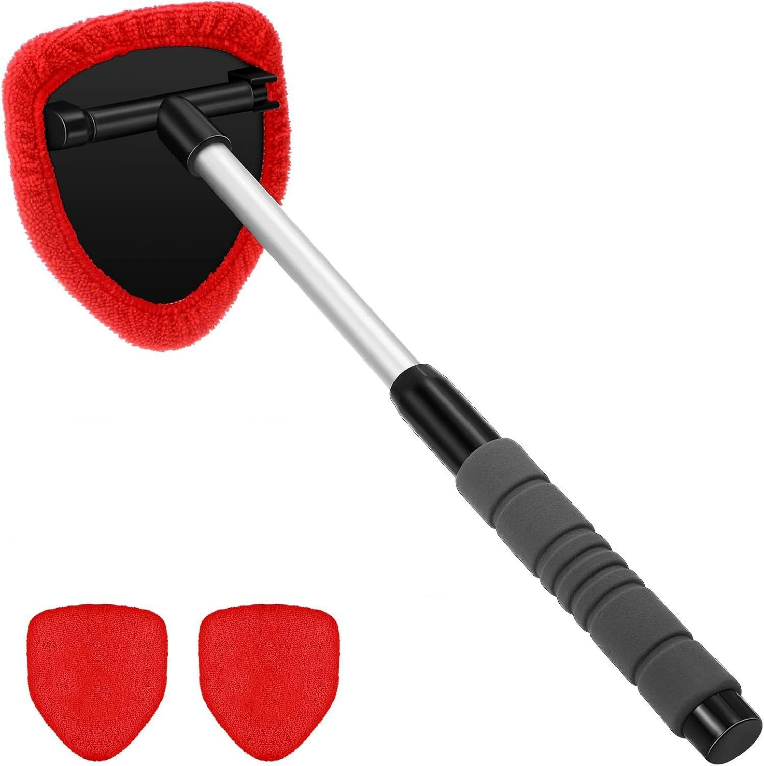 Microfiber Windshield Cleaner with Extendable Handle