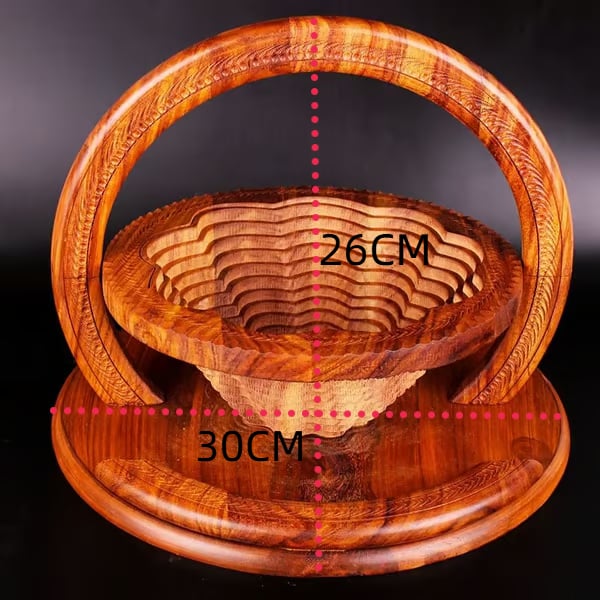 Early New Year sales🎁-Handmade wood carving fruit plate