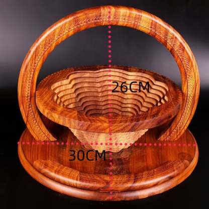 Early New Year sales🎁-Handmade wood carving fruit plate