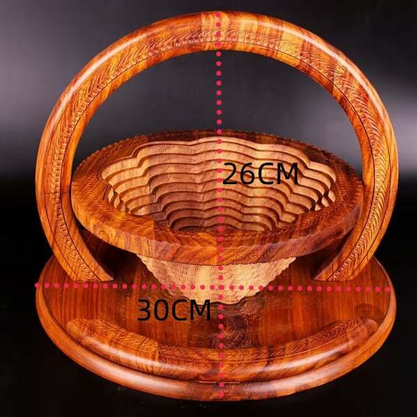 Early New Year sales🎁-Handmade wood carving fruit plate