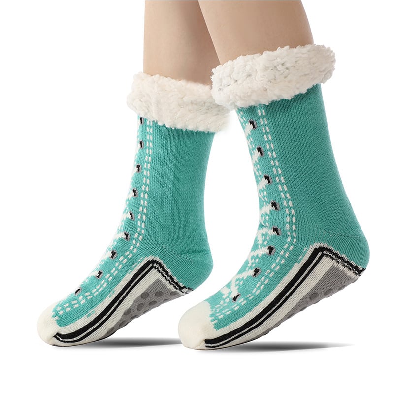 Ultra-thick Cashmere Slipper Home Socks-PLAWLTD