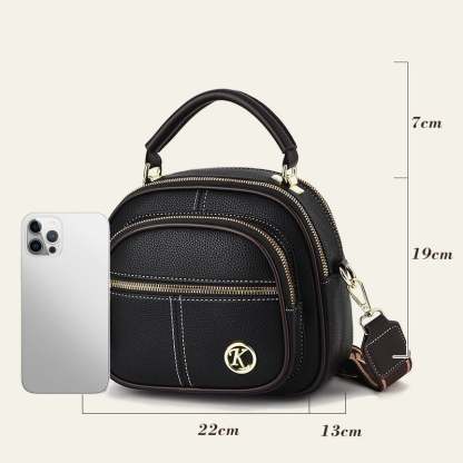 🎁Hot Sale 49% OFF⏳Classic Multifunctional Compartments Adjustable Wide Shoulder Strap PU Leather Crossbody Bag-PLAWLTD