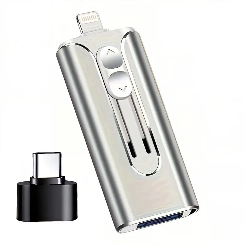 32~256GB Micro USB + 8 Pin + USB 3.0 4 in 1 Mobile Phone Computer U-Disk-PLAWLTD
