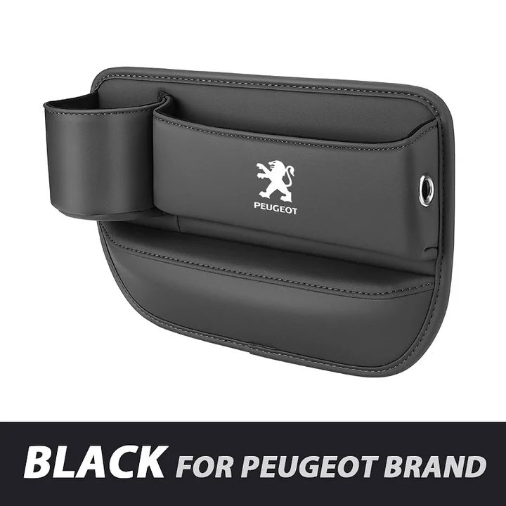 ✨Hot Selling Products of 2025🔥Exclusive Logo Leather Car Seat Storage Box With Water Cup Holder