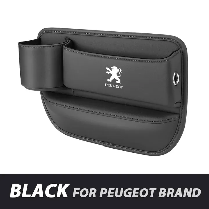 ✨Hot Selling Products of 2025🔥Exclusive Logo Leather Car Seat Storage Box With Water Cup Holder