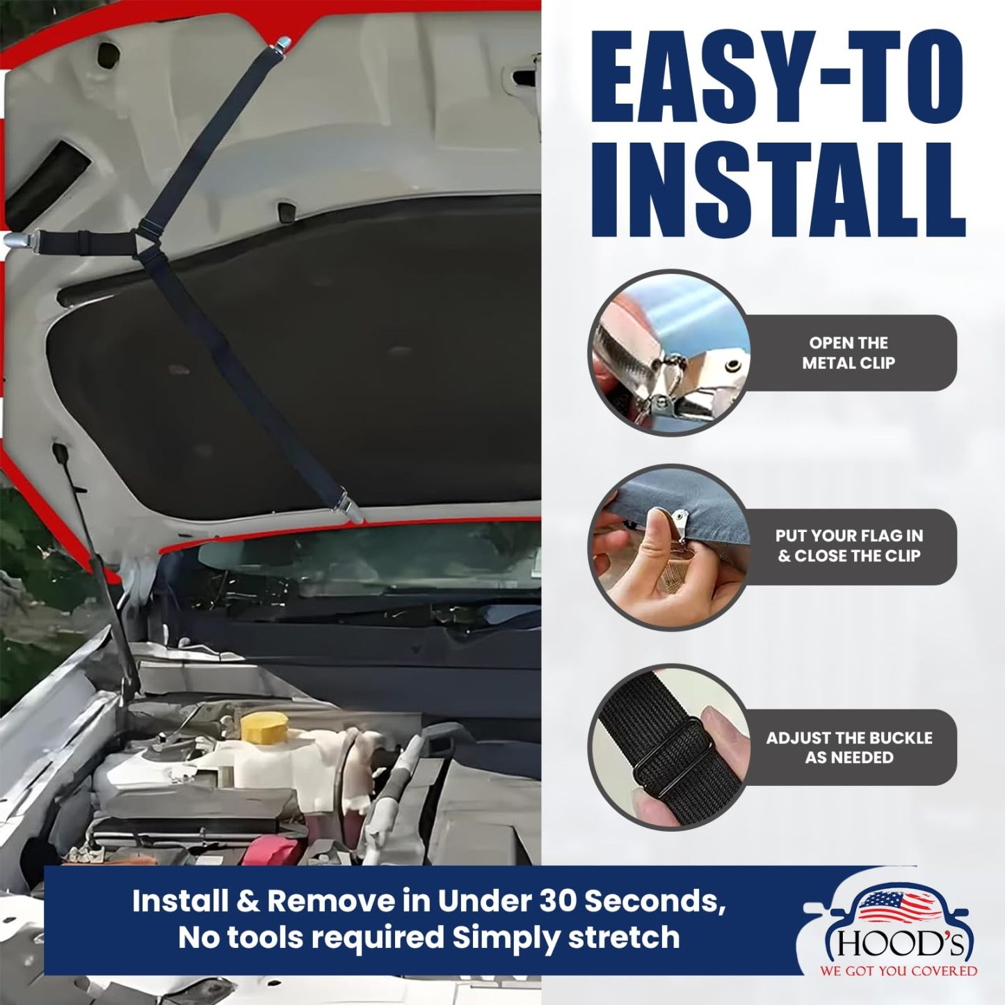 🔥ON SALE - 50% OFF🔥American Flag Car Hood Cover-PLAWLTD