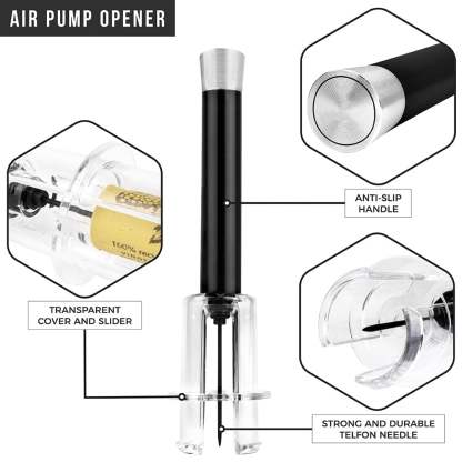 Air Pump Cork Remover Wine Bottle Opener Set-PLAWLTD