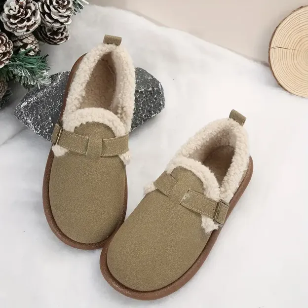 2024 Women's Plush Round Toe Slip-On Flats