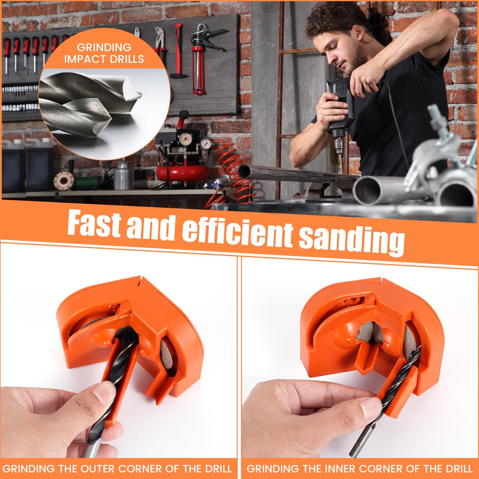 🛠️Multi-Function Drill Bit Sharpener