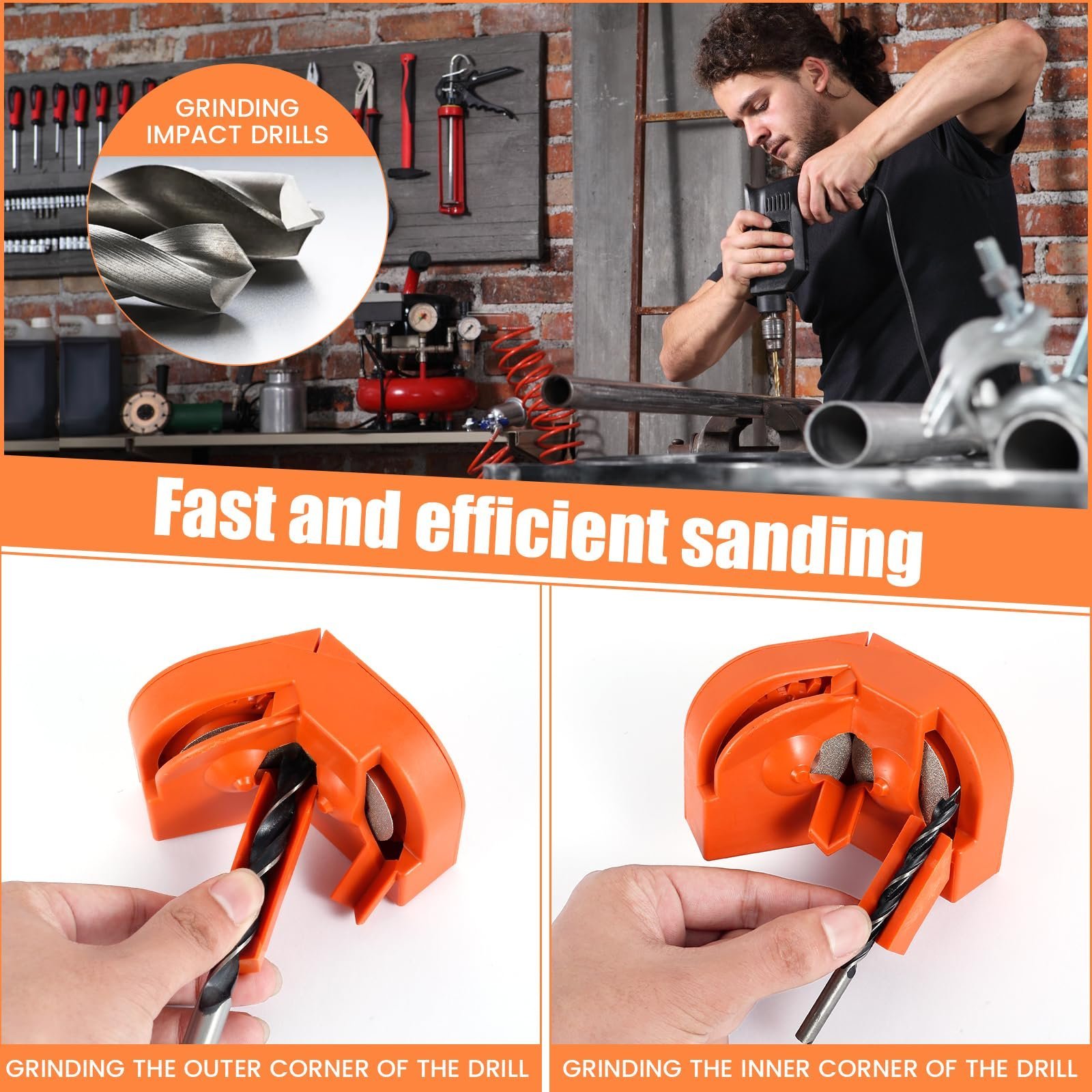 🛠️Multi-Function Drill Bit Sharpener