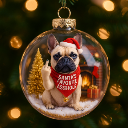 🐶Funny Dog Christmas Ornaments – Naughty Paws, Holiday Laughs!