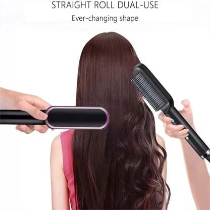 🎁Negative Ion Hair Straightener Brush-PLAWLTD