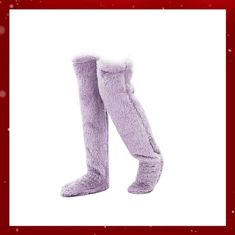 🏆Best Seller ⏰ 💕Comfort Plush Fleece Knee Socks For Christmas❄️🎅