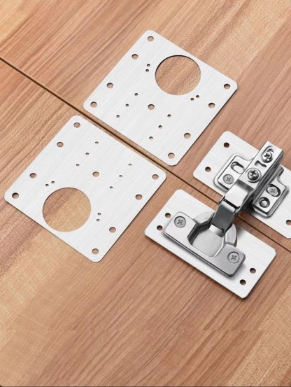 🔧Cabinet Hinge Repair Plate with Screws