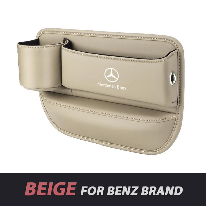 ✨Hot Selling Products of 2025🔥Exclusive Logo Leather Car Seat Storage Box With Water Cup Holder