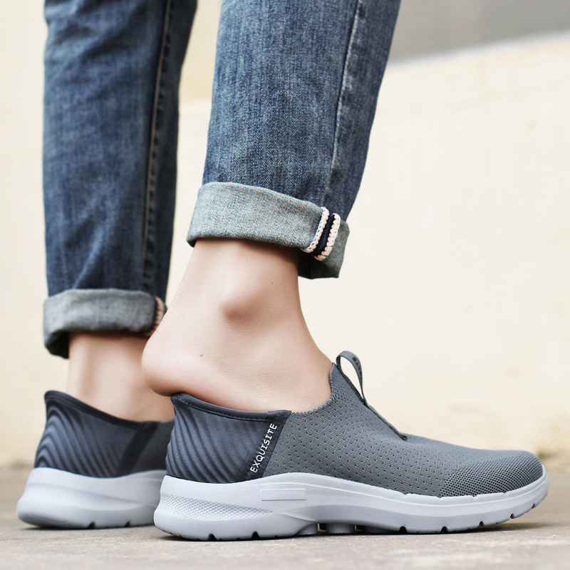 Men's Orthopedic Support Slip-on Shoes for Plantar Fasciitis, Anti-Sprain Walking Sneakers (Medical Certification)-PLAWLTD