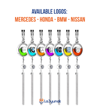 Car logo perfume pendant air freshener without coil