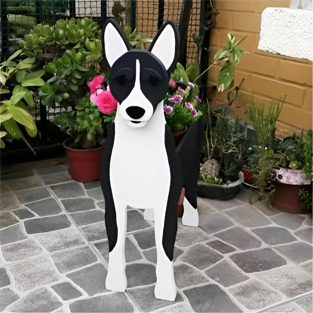 Black Basenji Planter-PLAWLTD
