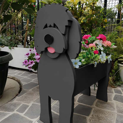 Black Golden Doodle Planter-PLAWLTD