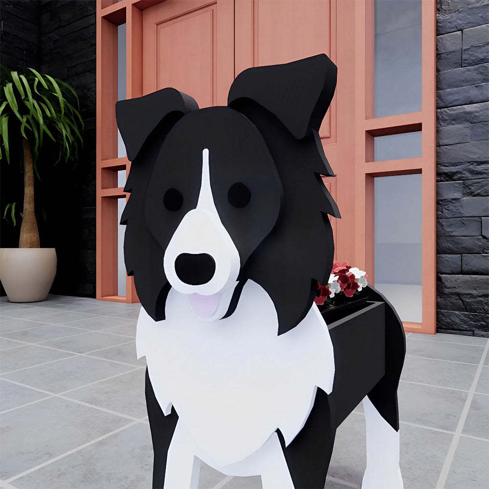 Border Collie Planter-PLAWLTD