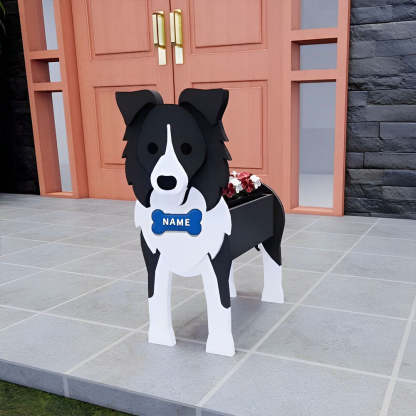 Border Collie Planter-PLAWLTD