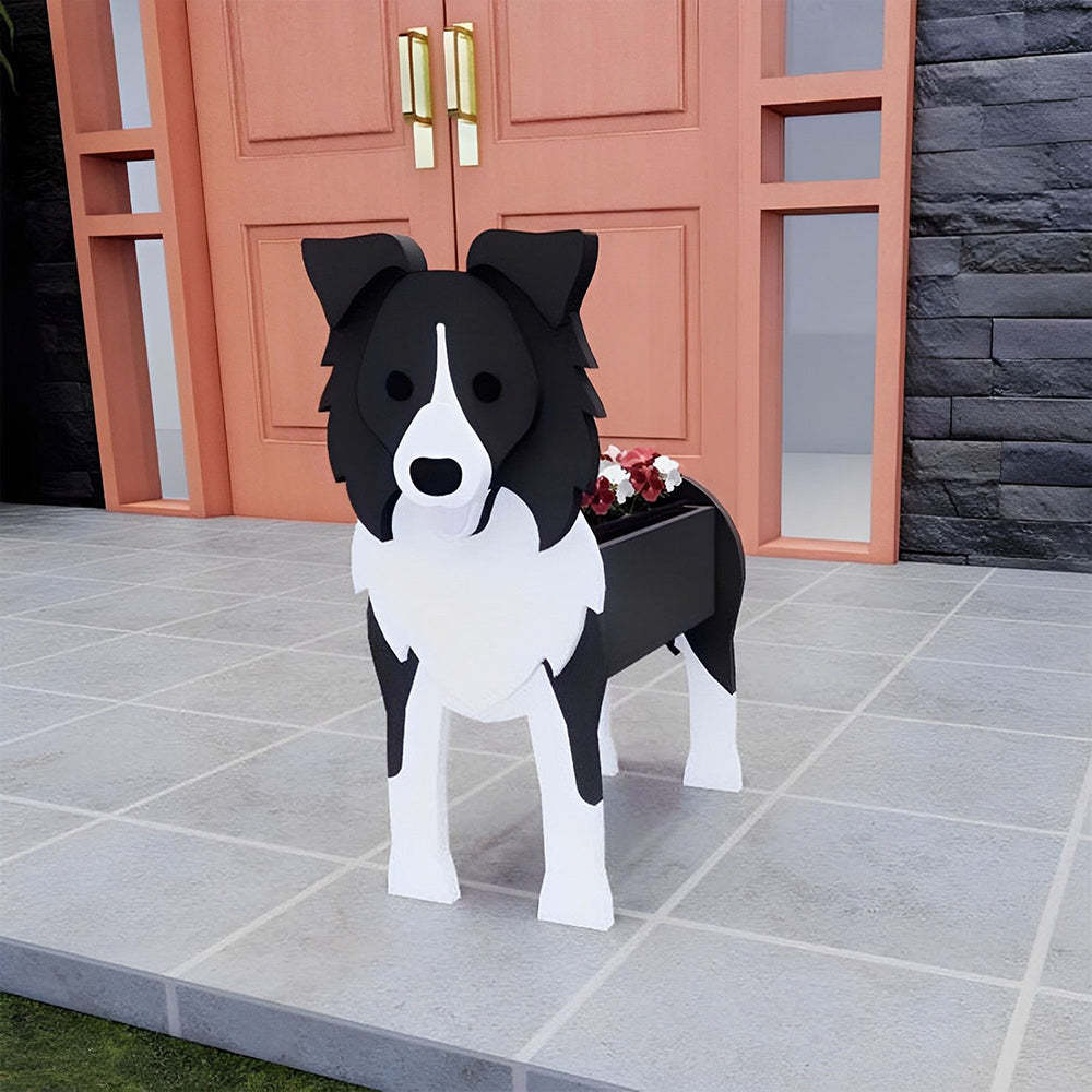 Border Collie Planter-PLAWLTD