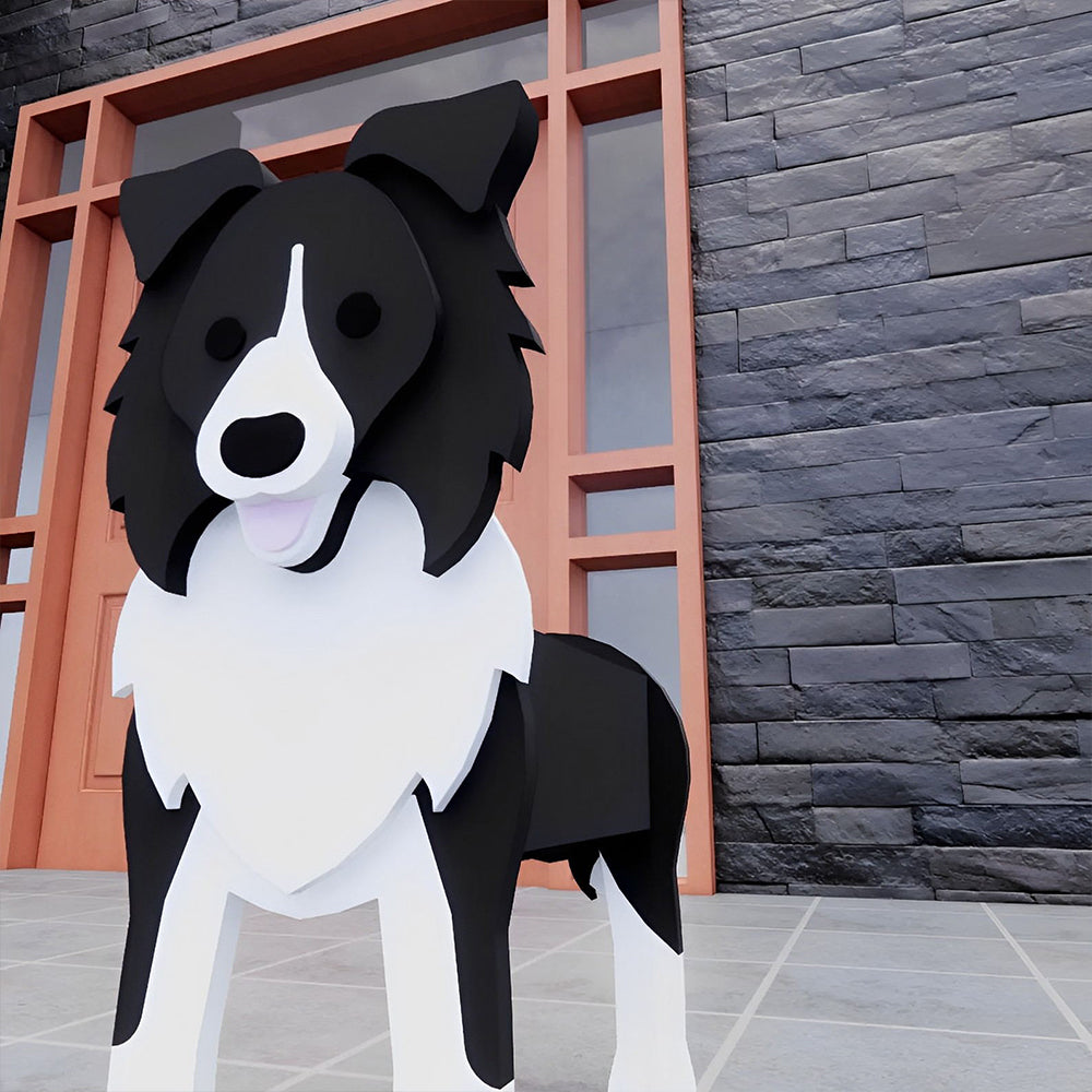 Border Collie Planter-PLAWLTD