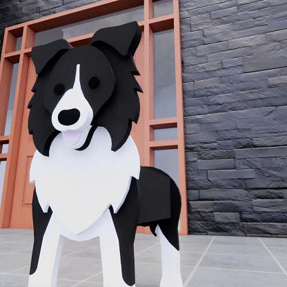 Border Collie Planter-PLAWLTD