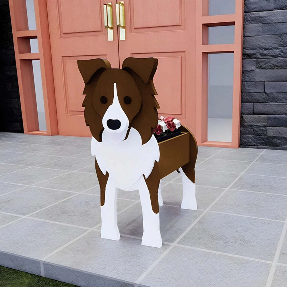 Border Collie Planter-PLAWLTD