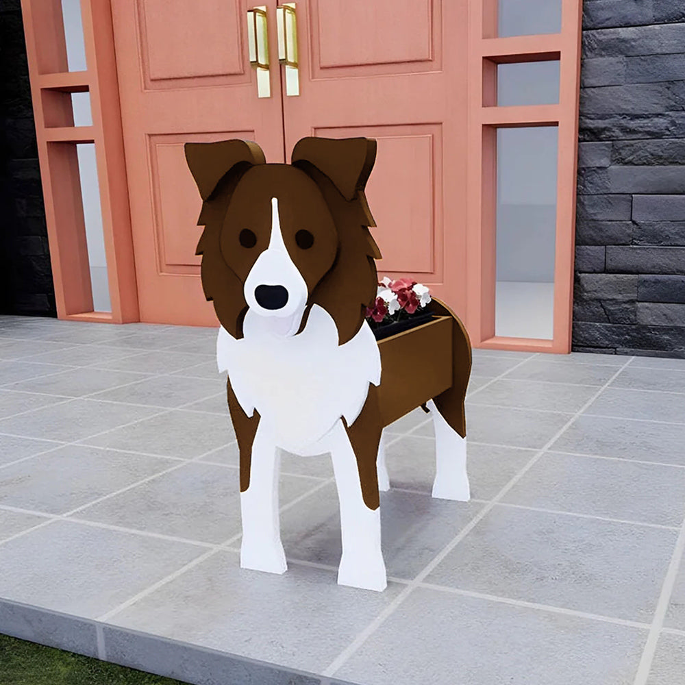 Border Collie Planter-PLAWLTD