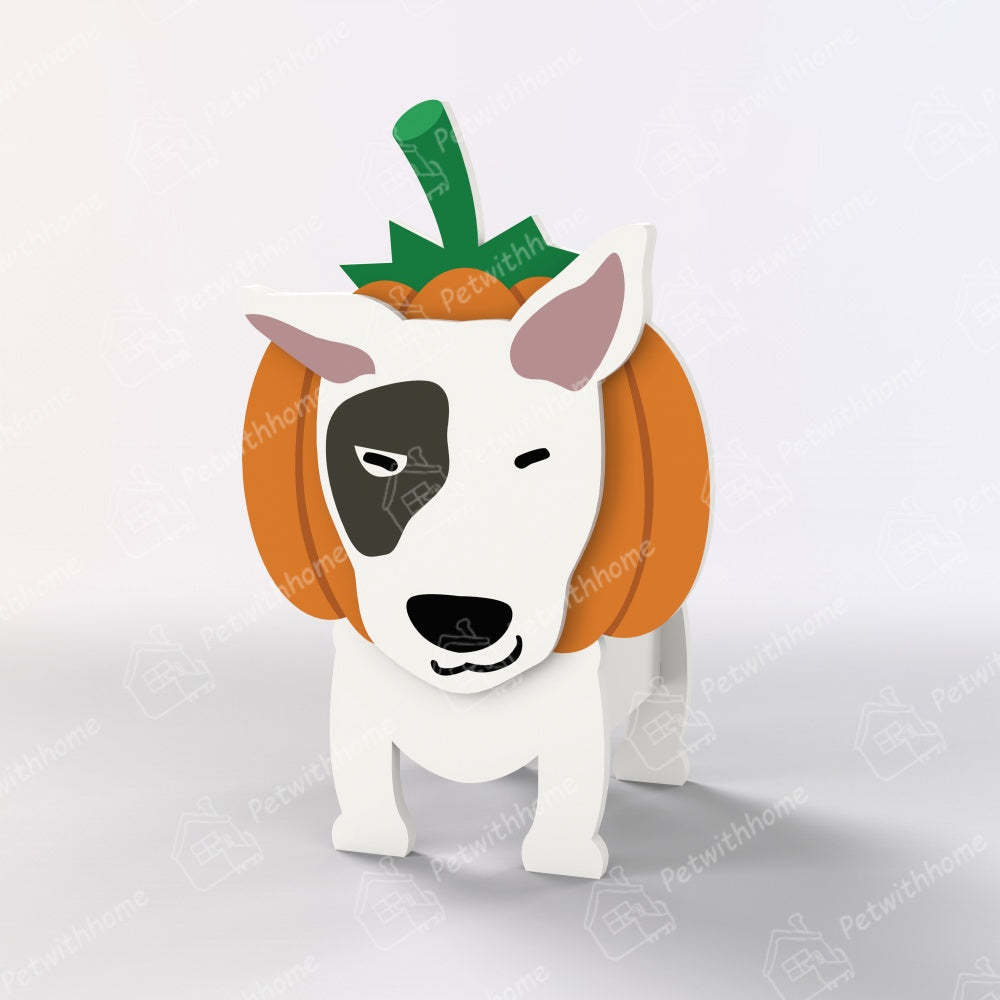 Bull Terrier Halloween Planter-PLAWLTD