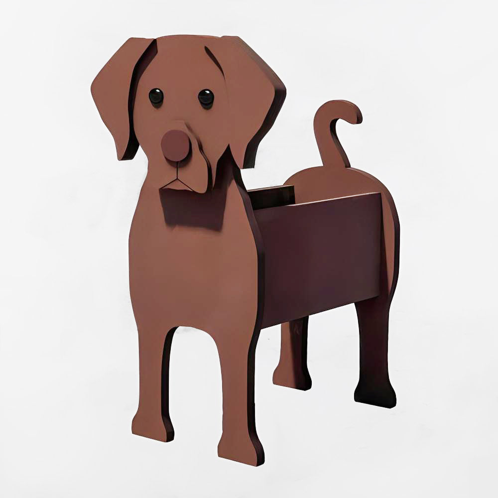 Chocolate Labrador Planter-PLAWLTD