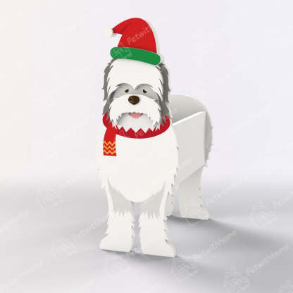 Collie Bearded  Christmas Planter-PLAWLTD