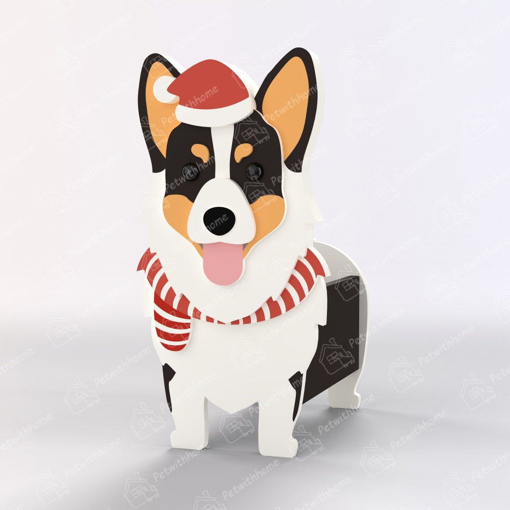 Corgi Christmas Planter-PLAWLTD
