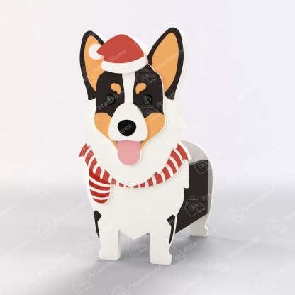 Corgi Christmas Planter-PLAWLTD