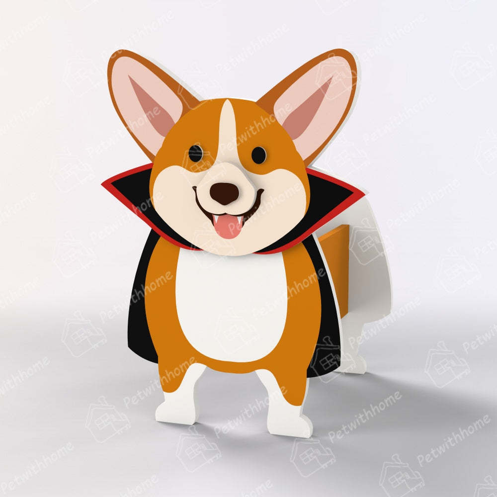 Corgi Halloween Planter-PLAWLTD