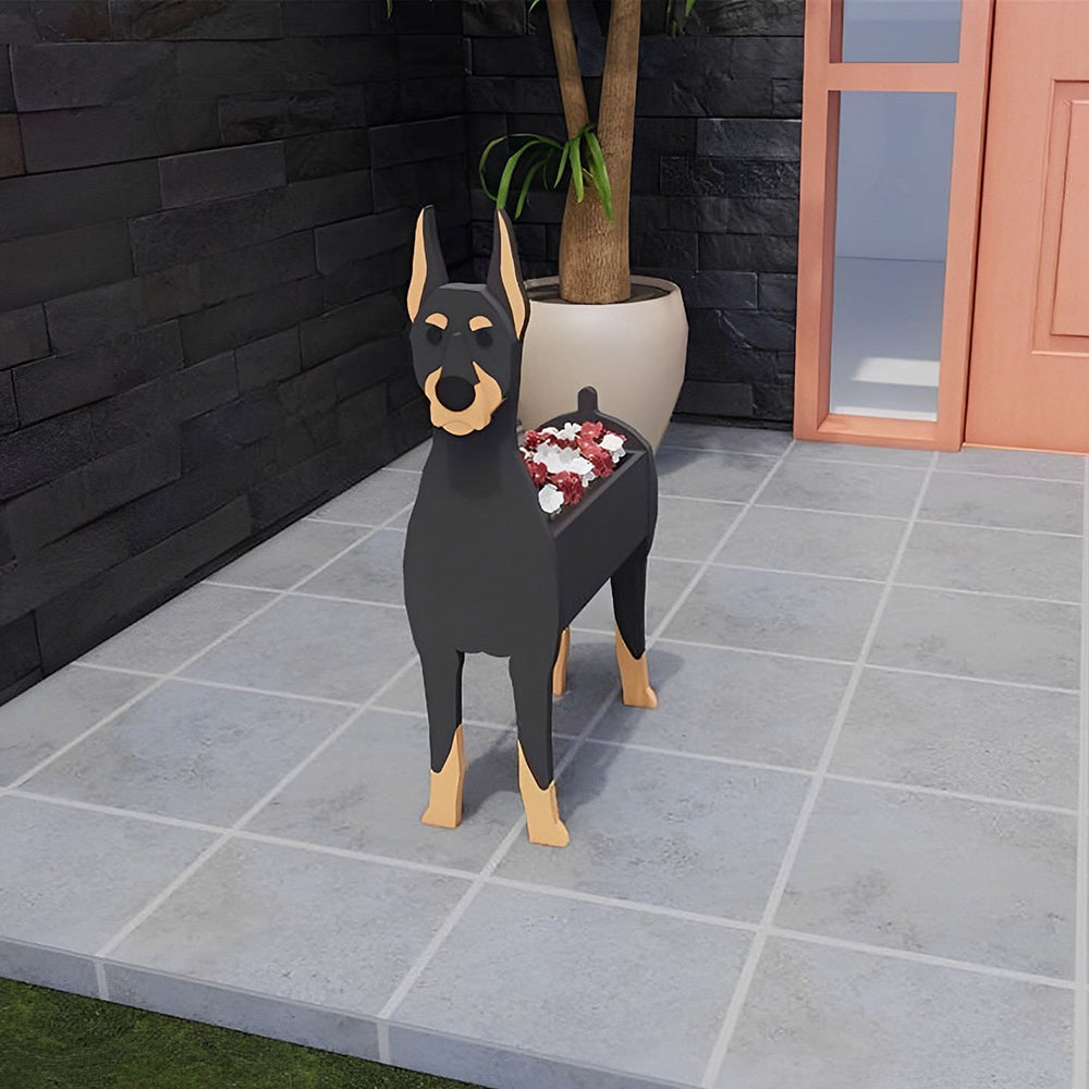 Doberman Pinscher Planter-PLAWLTD