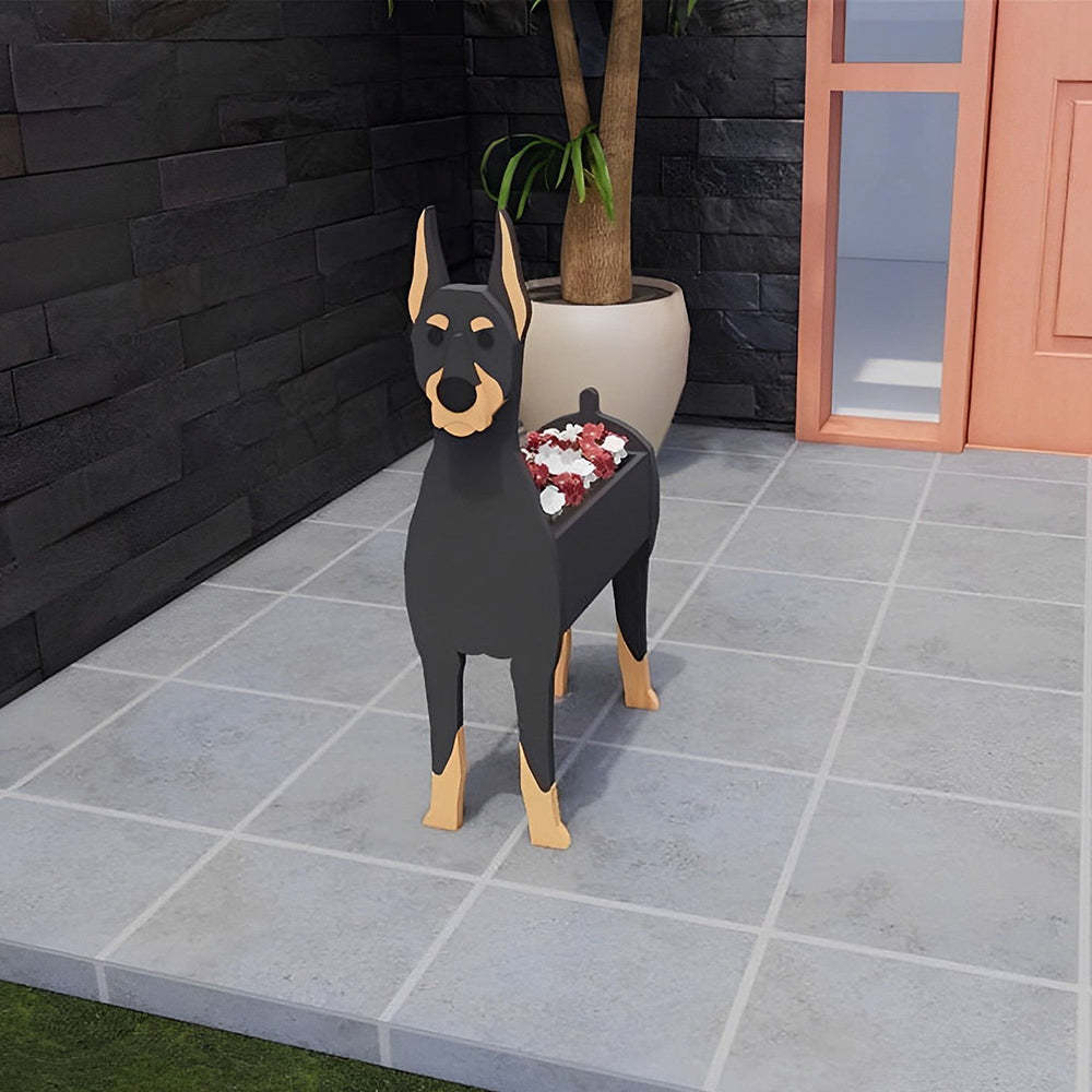 Doberman Pinscher Planter-PLAWLTD