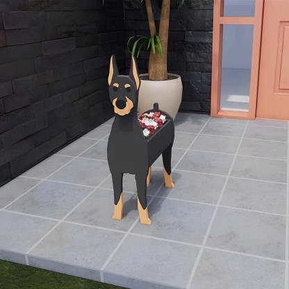 Doberman Pinscher Planter-PLAWLTD