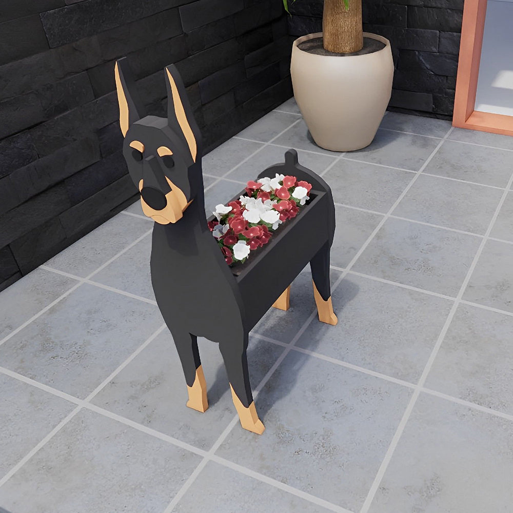 Doberman Pinscher Planter-PLAWLTD