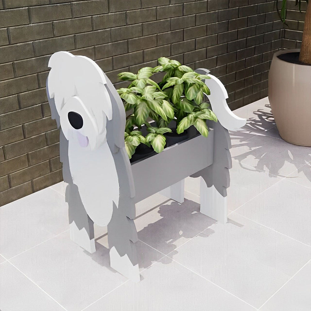 English Shepherd Dog Planter-PLAWLTD