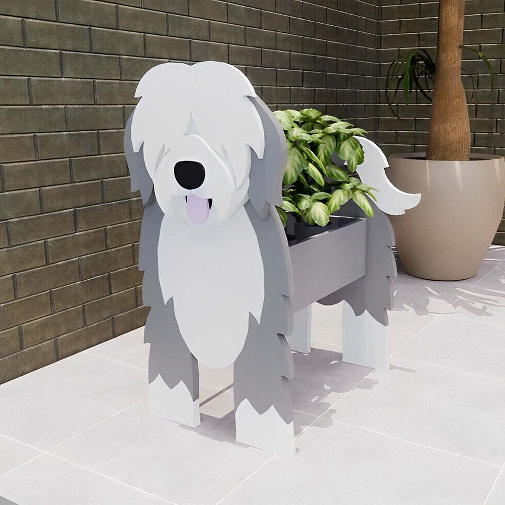 English Shepherd Dog Planter-PLAWLTD